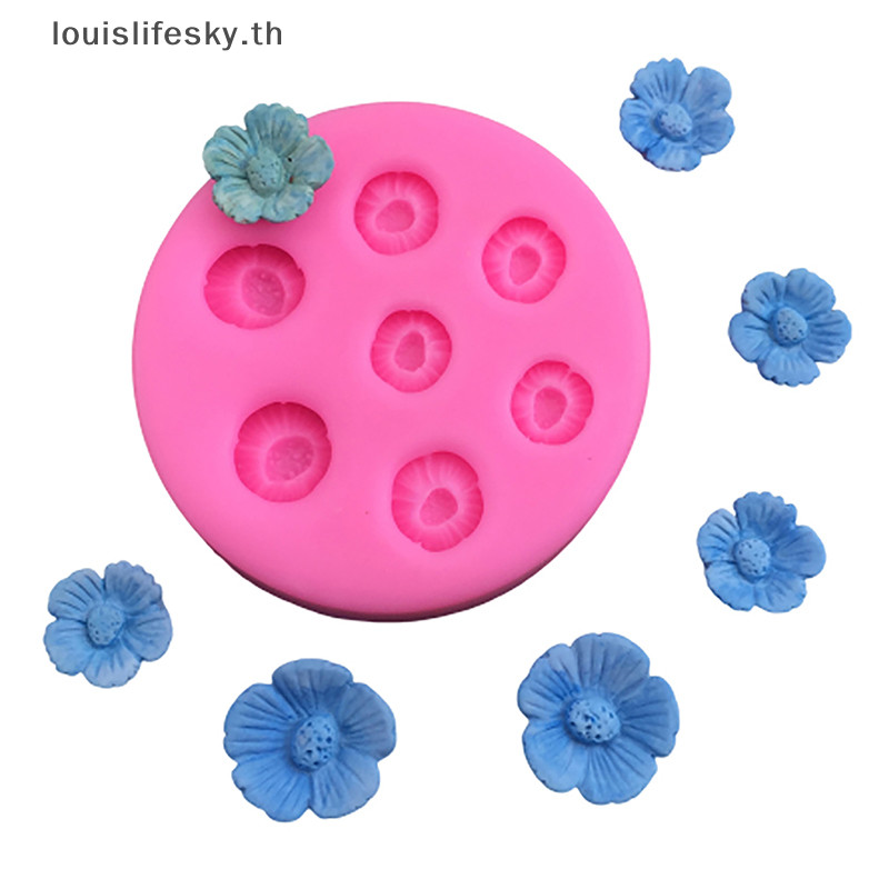 Llth 1 PC Cherry Blossom Peach Blossom แม่พิมพ์ซิลิโคน DIY เค้กตกแต่งแม่พิมพ์มูสช็อคโกแลตถาดน้ําแข็งครัวเบเกอรี่แม่พิมพ์ร้อน