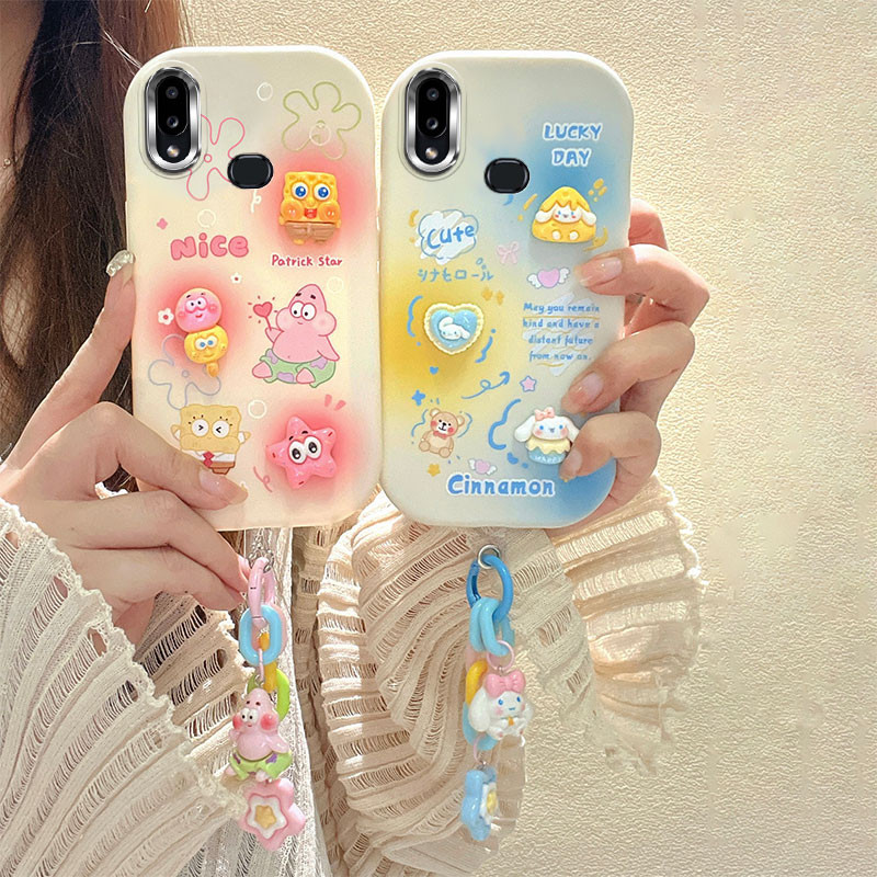 เคส samsung a10s เคสโทรศัพท ์ ตุ ๊ กตา 3D electroplated สําหรับเคส เคส samsung a10s น ่ ารัก