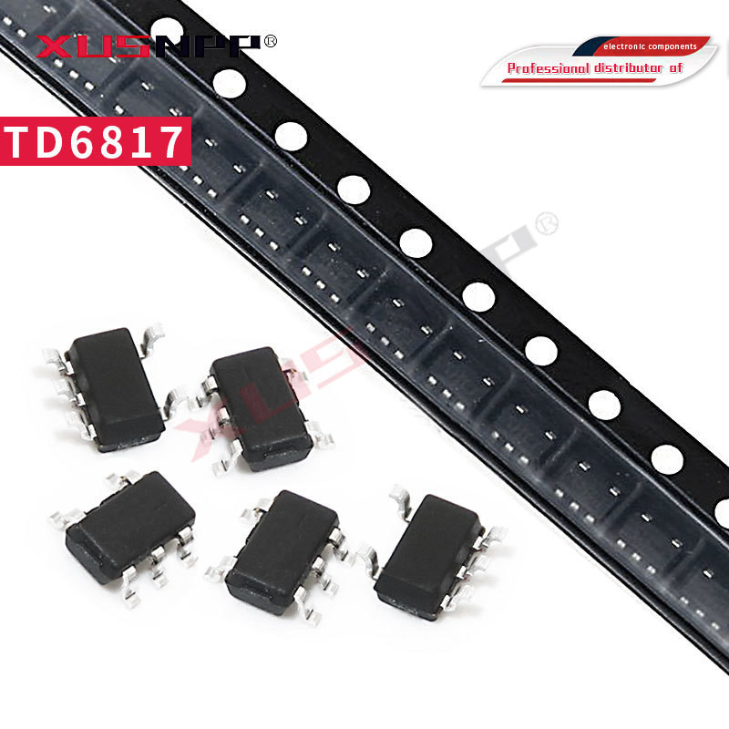 10pcs TD6817 1.5MHz 2A TD6811 TD6810 TD8210 Synchronous Step-Down Regulator Dropout SOT-23-5pin อิเล