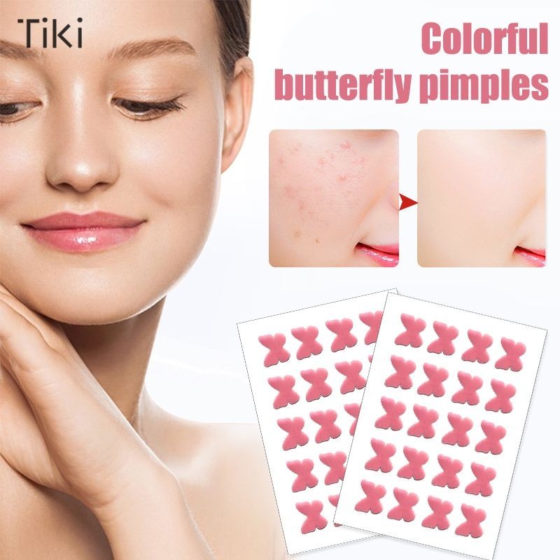 【TiKi.th 】 แผ ่ นแปะสิวรูปพิเศษการ ์ ตูน แผ ่ นแปะสิวดูดซับหีแบบพกพา แผ ่ นแปะสิวสีสันสดใส-TK
