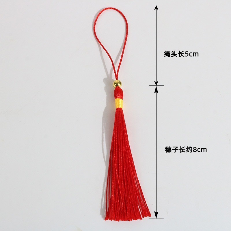 100 ชิ้น/ล็อต 8 ซม.Trim Tassels ลูกปัดผ้าไหม Fringe สําหรับ Key Bookmark เย็บผ้าม่านอุปกรณ์ตกแต่งบ้าน DIY ราคา ถูกที่สุด ดีลบีเคเค แกลเลอรีภาพที่ 2