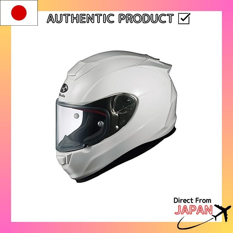 OGK KABUTO Full Face RT-33X Motorcycle Helmet, White (Size: XXXL)