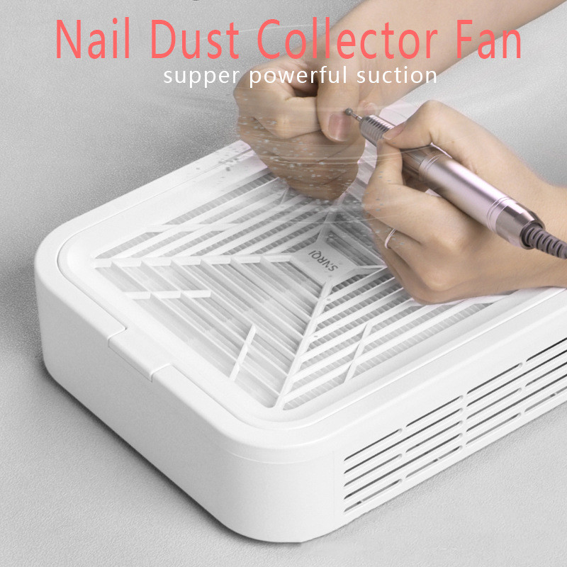 พร้อมส่ง SNRQI เครื่องดูดฝุ่นเล็บ 120W พัดลมดูดฝุ่นเล็บ กำลังสูง กรองฝุ่นเล็บ