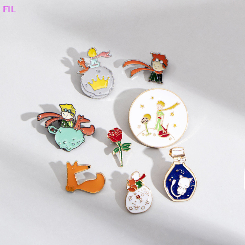 Fil The Little Prince เข็มกลัดการ์ตูนหัวเข็มขัดน่ารักตกแต่งญี่ปุ่น Little Fox Pin OP