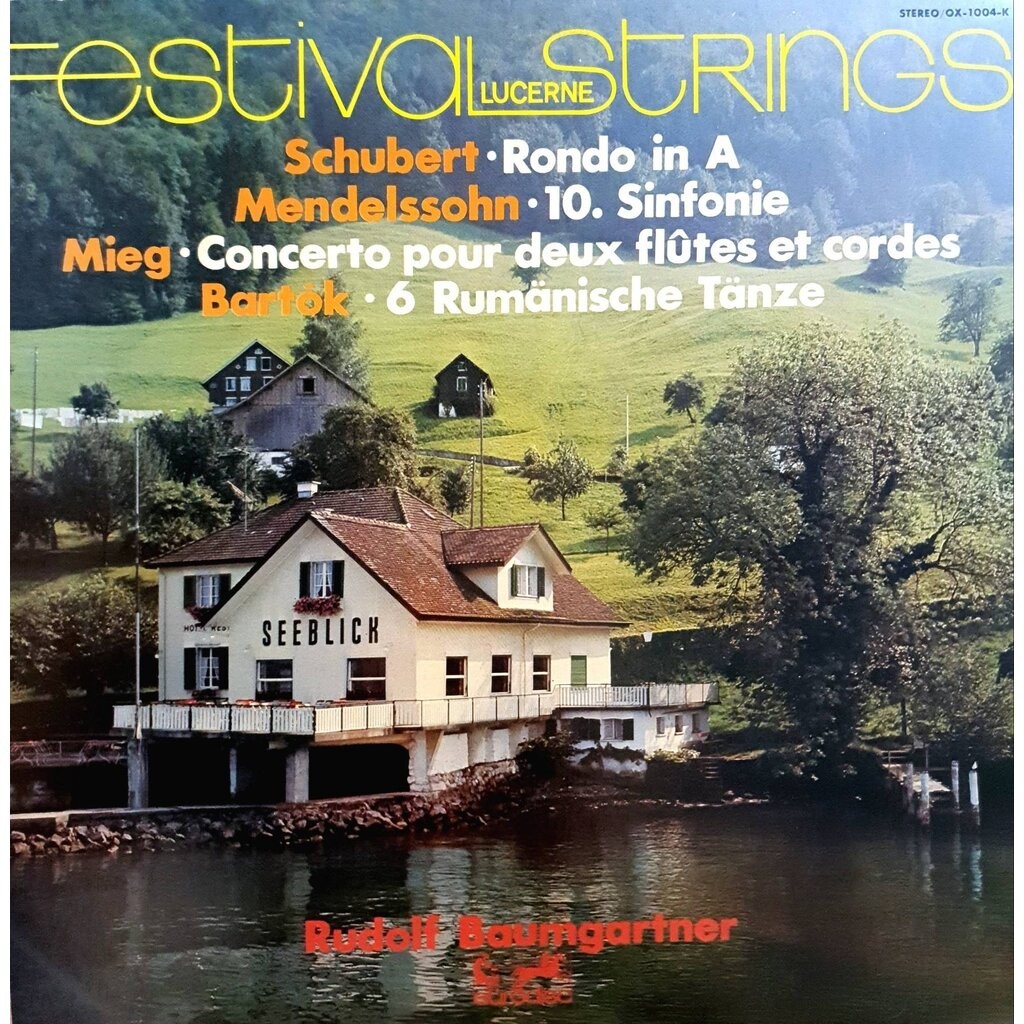 Vinyl, LP, Festival lucerne STRINGS Schubert : Rudolf Baumgartner