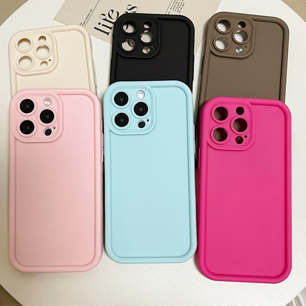 เคสไอโฟน11 เคสโทรศัพท์แบบอ่อน For iPhone 13 11 12 14 Pro 15 Pro Max XR X XS Max 7 8 Plus SE 3 ซิลิโคน TPU เคสกันกระแทก
