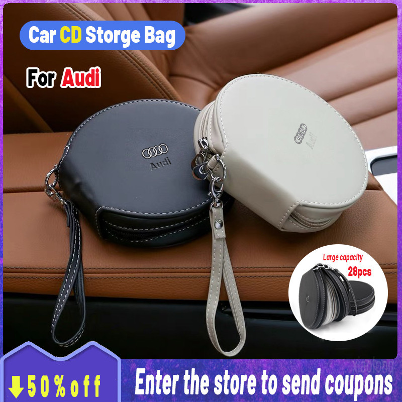 คุณภาพสูง Car CD Storage Bag Disc Case Zipper Pouch Car Home CD DVD VCD DVD Disc Storage Bag สําหรับ