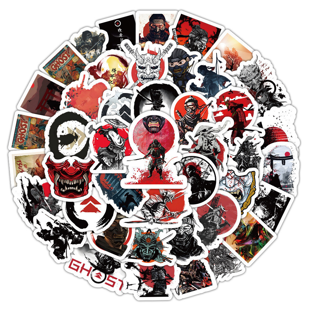 52 ชิ้น Ghost of Tsushima วิดีโอเกมสติกเกอร์กันน้ํา PVC