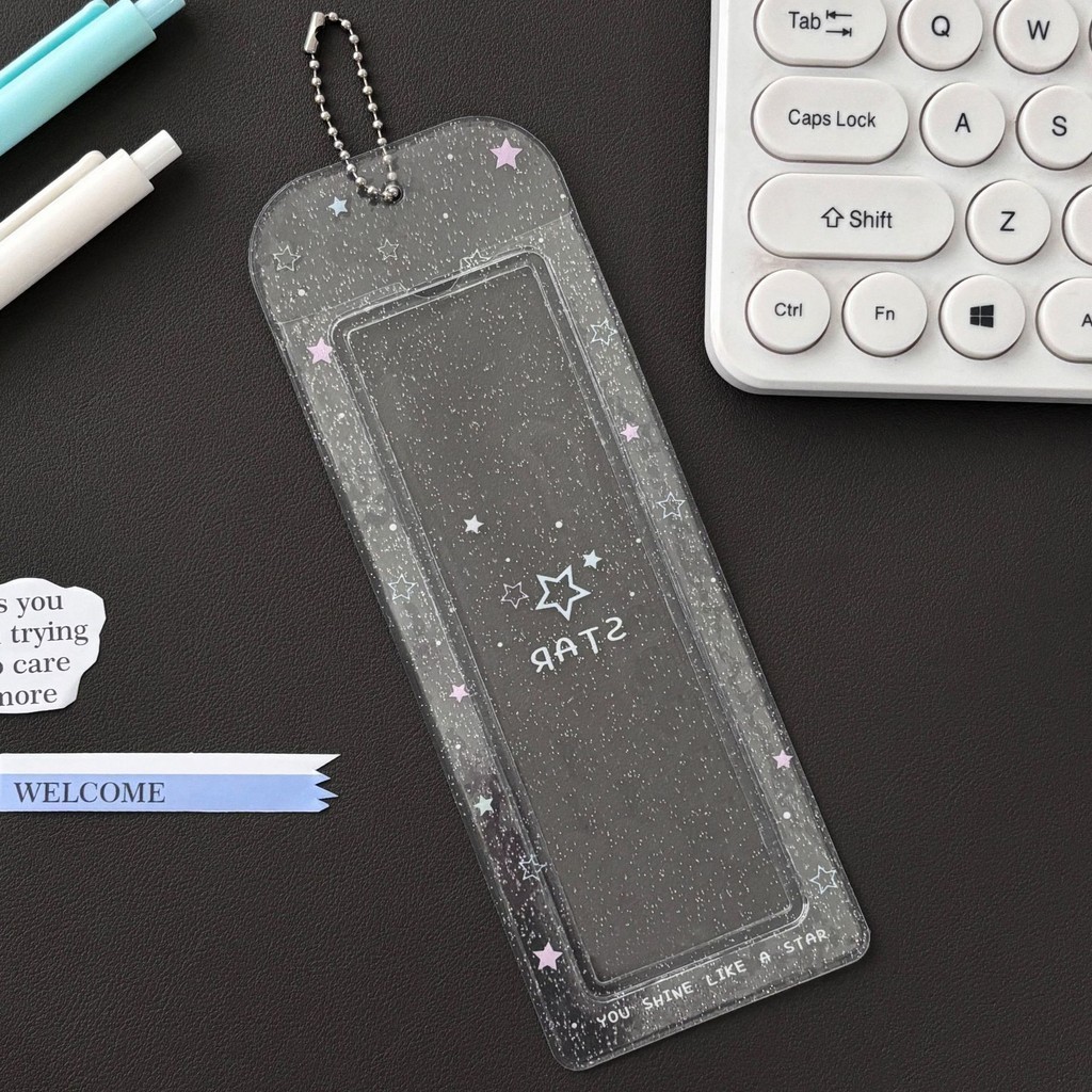 Insโปร่งใสGlitter Four-leaf Cloverการ์ตูนชีวิตPvcสี่ช่องไอดอลการ์ดขนาดเล็กผู้ถือบัตร ราคา ถูกที่สุด ดีลบีเคเค แกลเลอรีภาพที่ 5