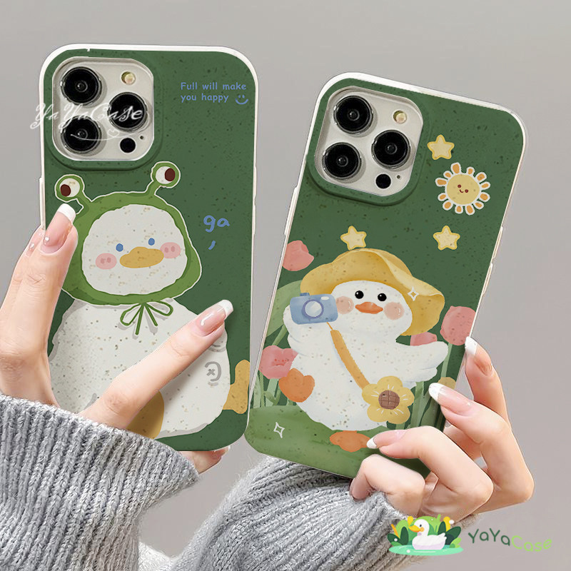 สำหรับ iPhone11 13 CASE FOR เคสไอโฟน15 12 14 Pro Max X XR XS MAX 6 7 8 14 15Plus 12 13MINI การ์ตูนเป็ดน้อย รุ่น เคสโทรศั