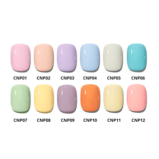 สีทาเล็บเจล สีพาสเทลน่ารัก มีให้เลือกมากถึง 12 สี *พร้อมส่งจากไทย* สีเจลต้องอบนะคะ