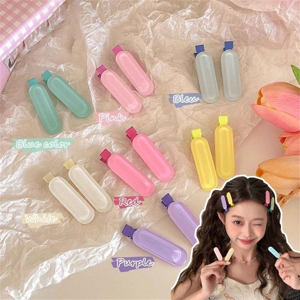 GALAYX 2 ชิ้น/เซ็ตคลิปด้านข้าง สีเยลลี่ขนาดเล็ก Barrettes รูปที่ 3