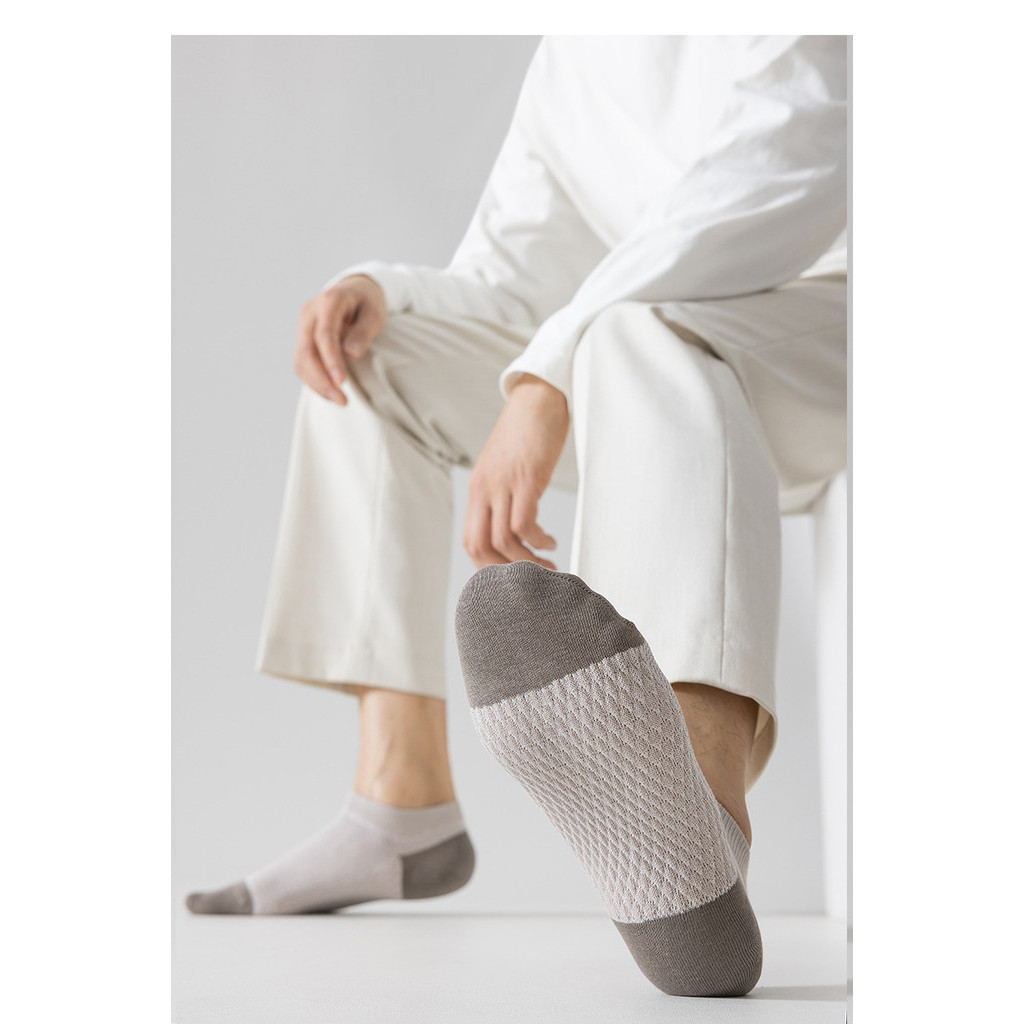 พร้อมส่ง : ถุงเท้า 5 คู่ ข้อสั้น ลายเอฟวี่เดย์ลุค โทนน้ำตาลเข้มๆเท่ๆ สวยน่ารัก เนื้อผ้านุ่ม แฟชั่น - รูปที่ 3