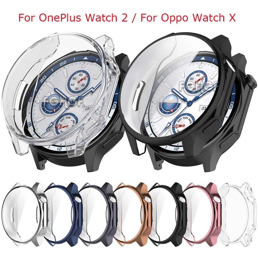 Oppo WatchX OnePlus Watch2 ใหม่ Electroplate ชุบ TPU Soft Watch Case สําหรับ Oppo Watch X OnePlus Wa