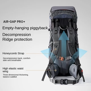 CAMEL 65L กลางแจ้งแสงปีนเขากระเป๋าเป้สะพายหลังเดินป่ามืออาชีพความจุขนาดใหญ่ไหล่