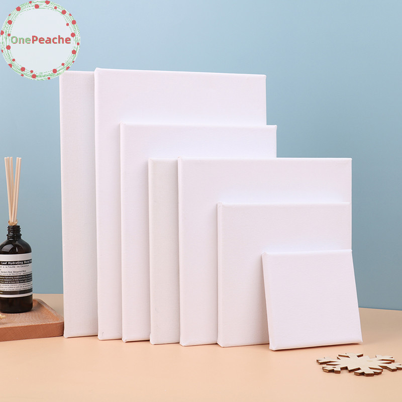 OnePeache White Blank Square Artist Canvas สําหรับผ้าใบน้ํามัน Paing Board Frame VN