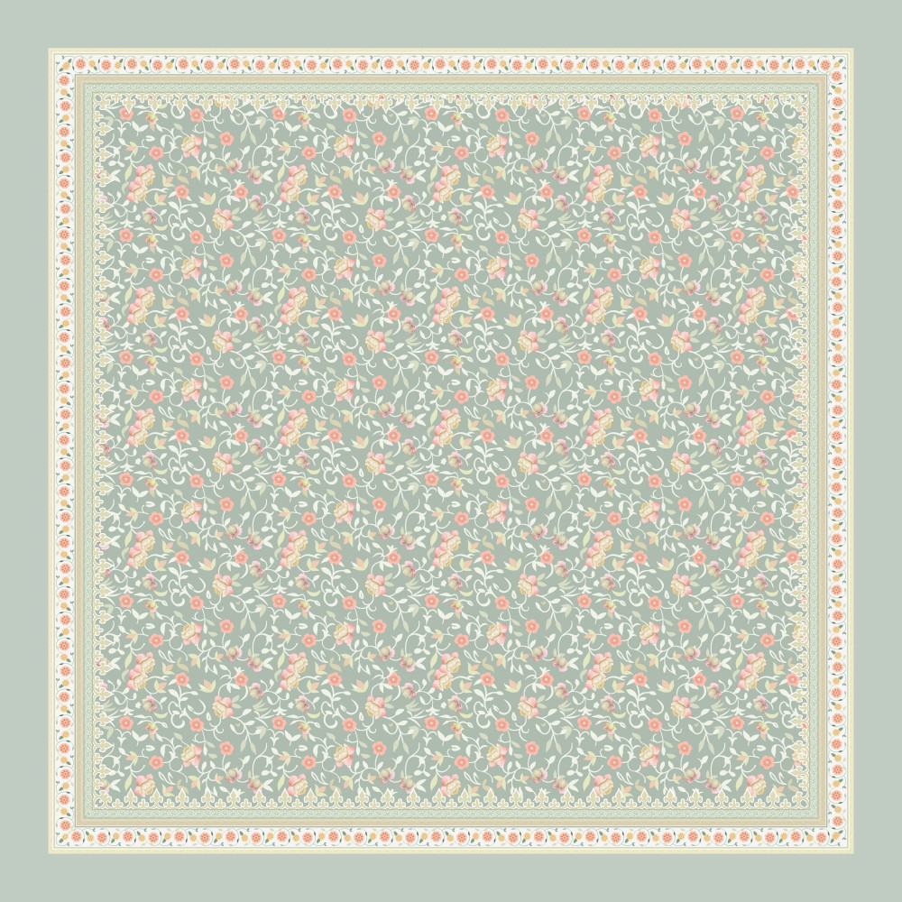 ผ้าฝ้ายลาย 45 Bawal พิมพ์ผ้าฝ้ายรูปแบบ Happy Flowy Bawal รูปแบบนักเรียนราคาถูก