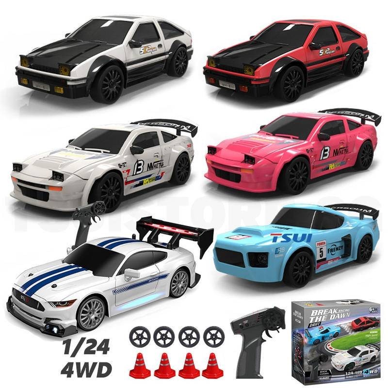 4wd RC Drift รถ Racing AE86 GTR กีฬารถ 2.4G รีโมทคอนโทรลความเร็วสูงจําลอง Mustang Professional RC รถของเล่นเด็กรถของเล่น