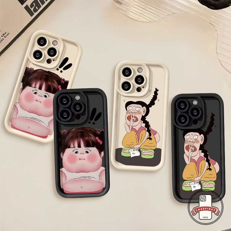 แองเจิลอายส์ผู้หญิงตลก ๆตัวเรือน Tpu อ่อนสำหรับ Vivo Y36 Y12s Y78 Y11 Y12i Y20 Y15 Y21 Y15s Y100i Y17s Y27 Y02 Y17 Y22