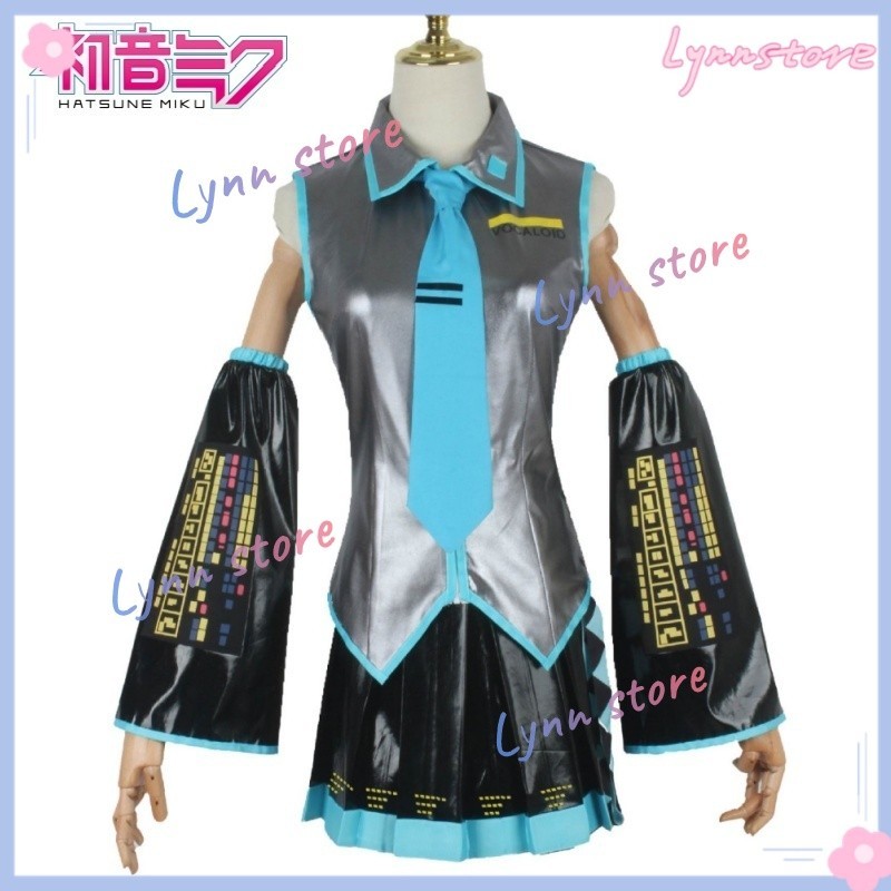 Hatsune MIKU คอสเพลย์อะนิเมะ MIKU ชุดวิกผมชุดผู้หญิงปาร์ตี้ฮาโลวีนบทบาทเล่นเสื้อผ้าชุด - รูปที่ 6