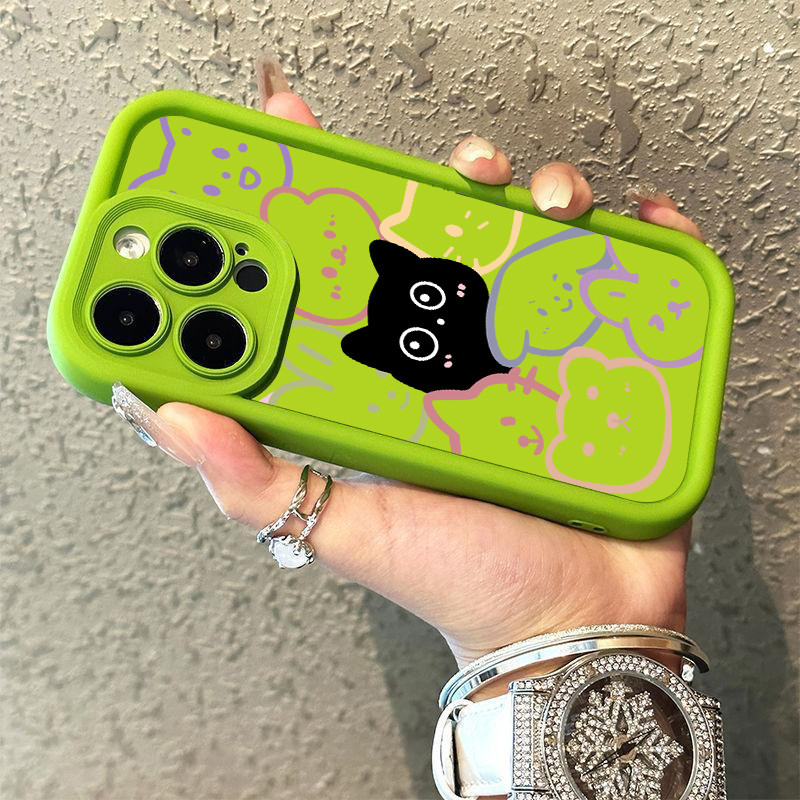 🔥ส่งจากไทย🔥เคส iphone 7P 8P 11 13 14 Pro Max กล้องป้องกันมิตรกับสิ่งแวดล้อมกันกระแทกดอก สัตว์ที่มีสีสัน