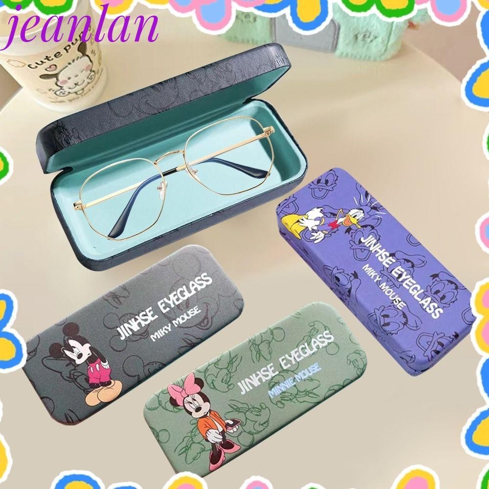 กล่องแว่นตา JEANLAN, การ์ตูนมิกกี้มินนี่แว่นอ่านหนังสือน่ารัก, ที่ใส่แว่นตา EVA กันฝุ่นทนแรงกดแว่นสายตาสั้นนักเรียน