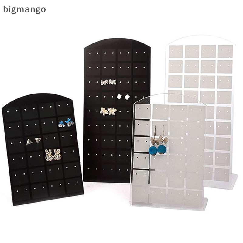 [bigmango] แท่นโชว์ต่างหู 1 ชิ้น 48 หลุม หรือเครื่องมือเคสโชว์ที่ใส่เครื่องประดับที่สะดวก สต็อกใหม่