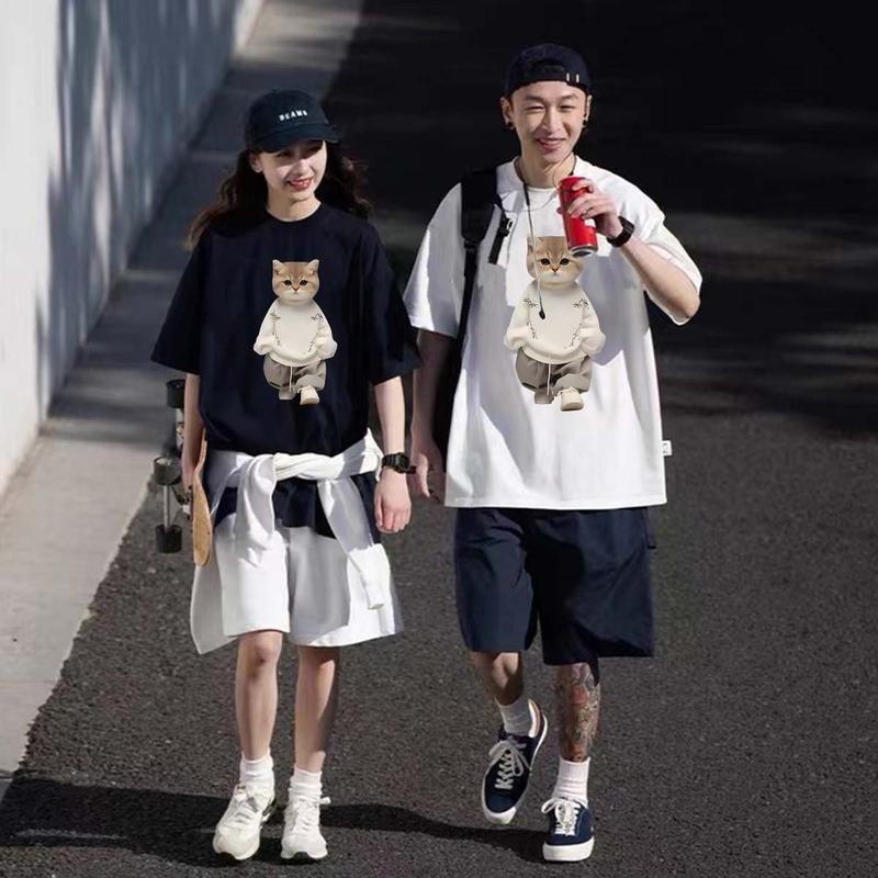 Feyre-basique เสื้อยืด ผ้าฝ้ายพรีเมี่ยม 100% ขนาดใหญ่ เสื้อคอกลม