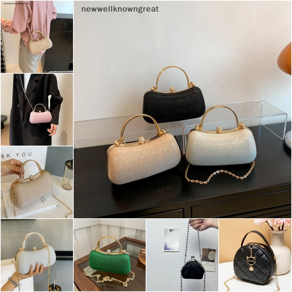 Newwellknowngreat น่ารักขนาดเล็ก PVC ไหล่ Crossbody กระเป๋าสําหรับผู้หญิง Hit Party กระเป๋าถือและกระเป๋าหญิงคลัทช์ CAD