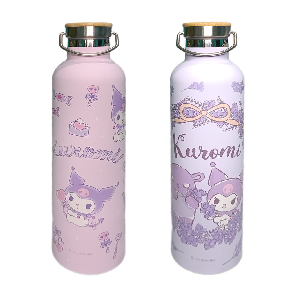 Bottle 1000 ml Sanrio Stainless Steel Kuromi ขวดน้ำเก็บความเย็นสแตนเลส ลายการ์ตูนซานริโอ ขนาด 1000 ม