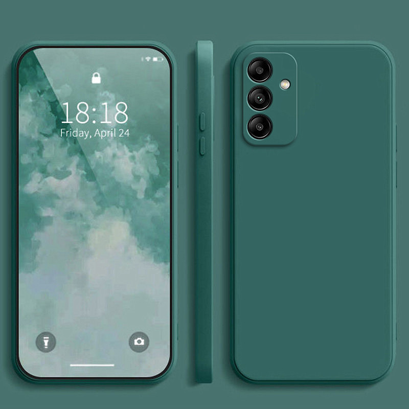 SAMSUNG ใหม่ปลอกsamsung A03 A03s A04 A04s A04e A05 A05s A24 A34 A54 เคสซิลิโคนสีทึบSoft TPUเคสโทรศัพท์สําหรับSamsung Galaxy A54 5G