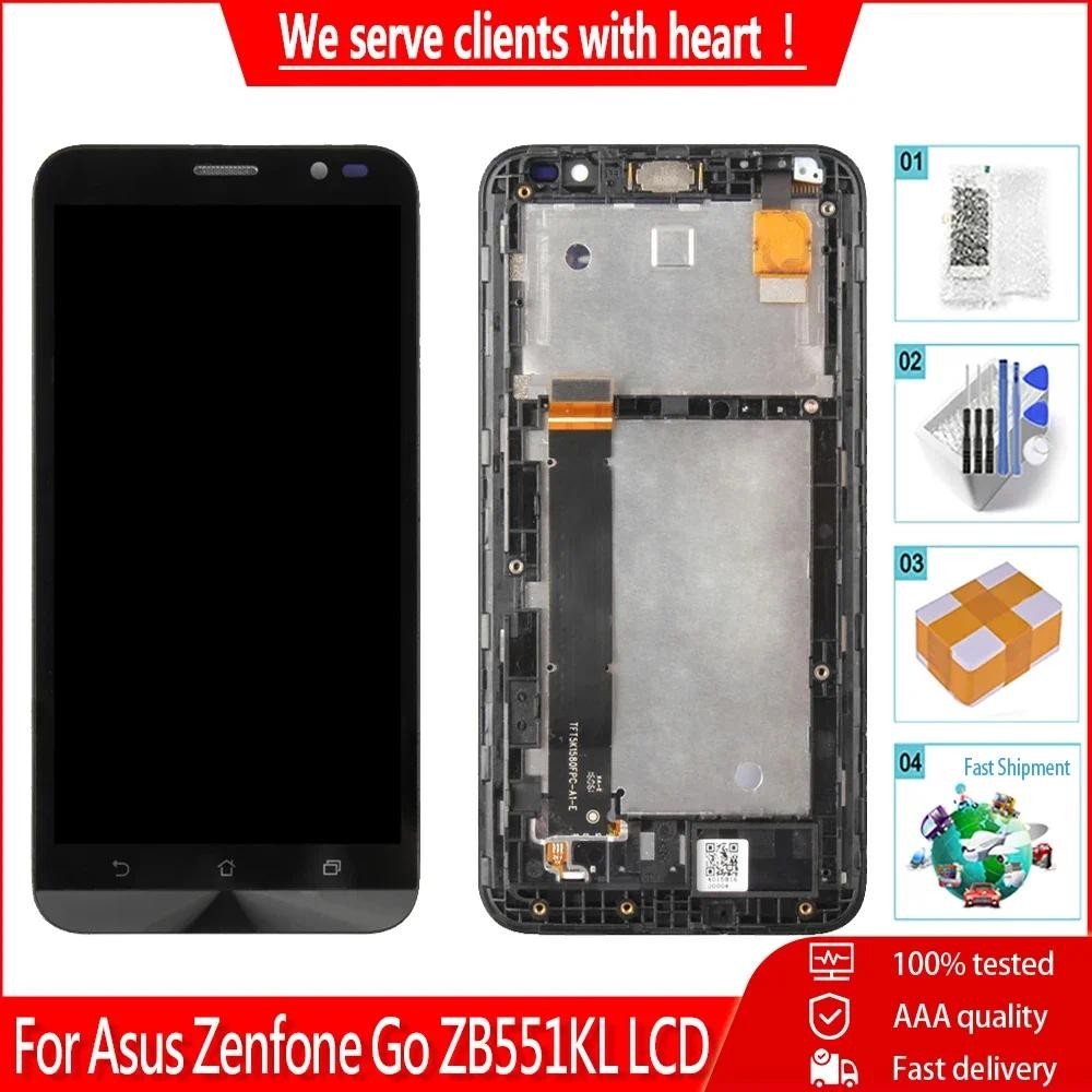 Original สําหรับ Asus Zenfone Go ZB551KL LCD Touch Screen Digitizer Assembly สําหรับ Zenfone Go X013