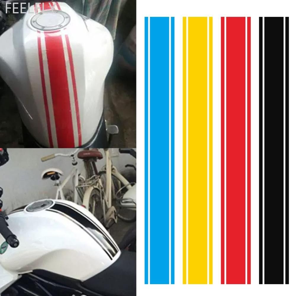 Feelfly 50 ซม./20 นิ้วรถจักรยานยนต์ถัง Decals สติกเกอร์ตกแต่ง DIY สติกเกอร์ถังน้ํามันเชื้อเพลิงอุปกรณ์เสริมกันน้ํา D1S1