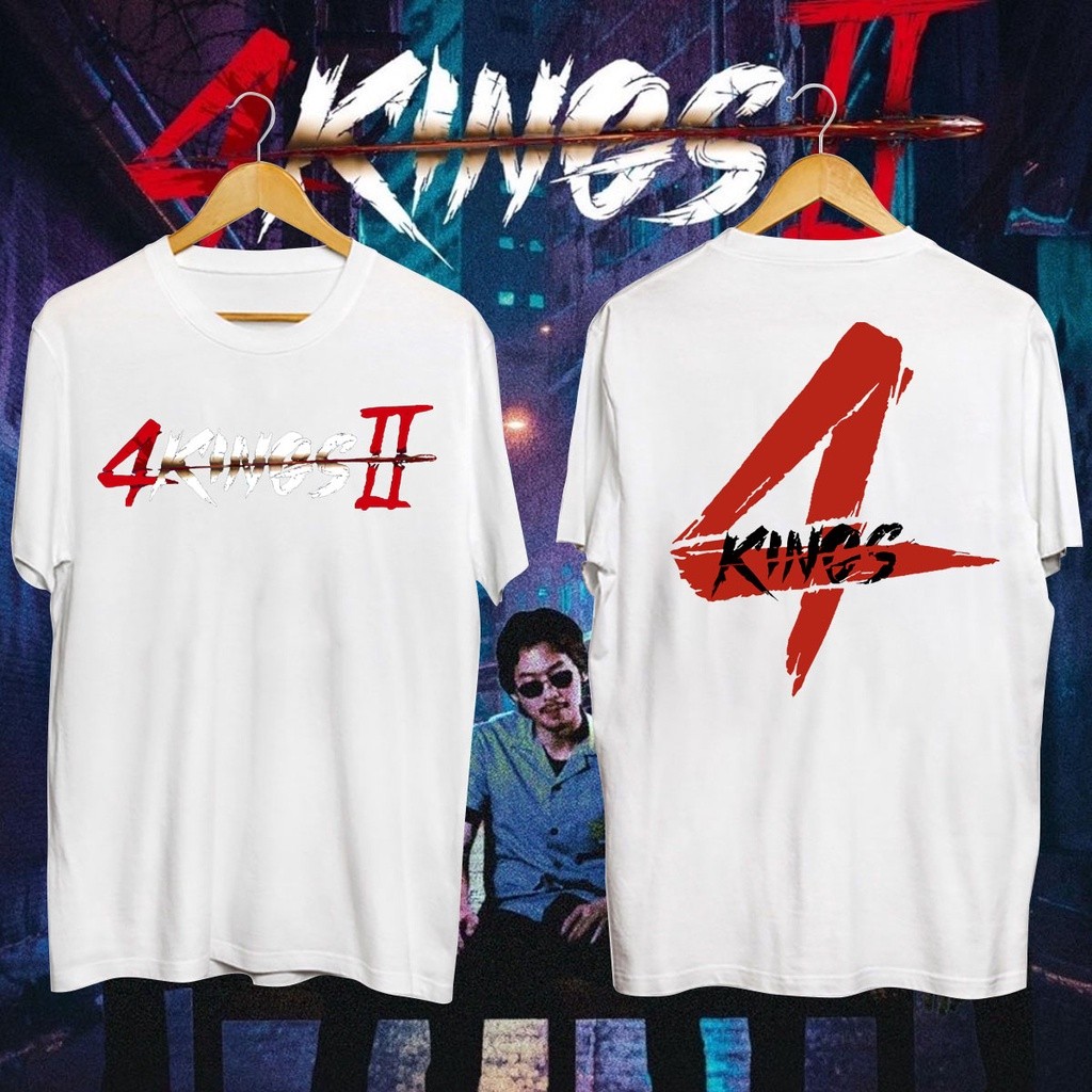 [S-5XL]4king เสื้อช็อป​ เสื้อช่าง​ เสื้อวิศ​วะ​ T-shirt เสื้อยืดคอกลมพิมพ์ลายผ้าฝ้าย