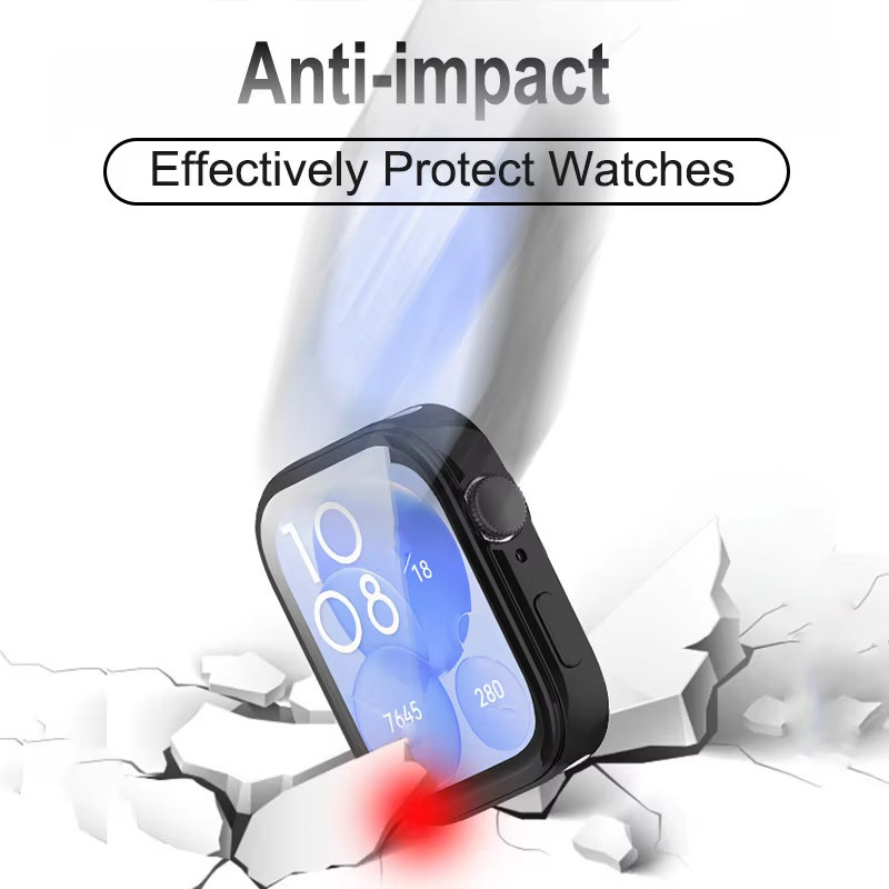 กรณีป้องกัน TPU for Huawei Watch Fit 4/4 Pro นุ่มเต็มกันชนป้องกันหน้าจออุปกรณ์เสริมนาฬิกาสมาร์ท for Huawei Watch Fit 3 - รูปที่ 2