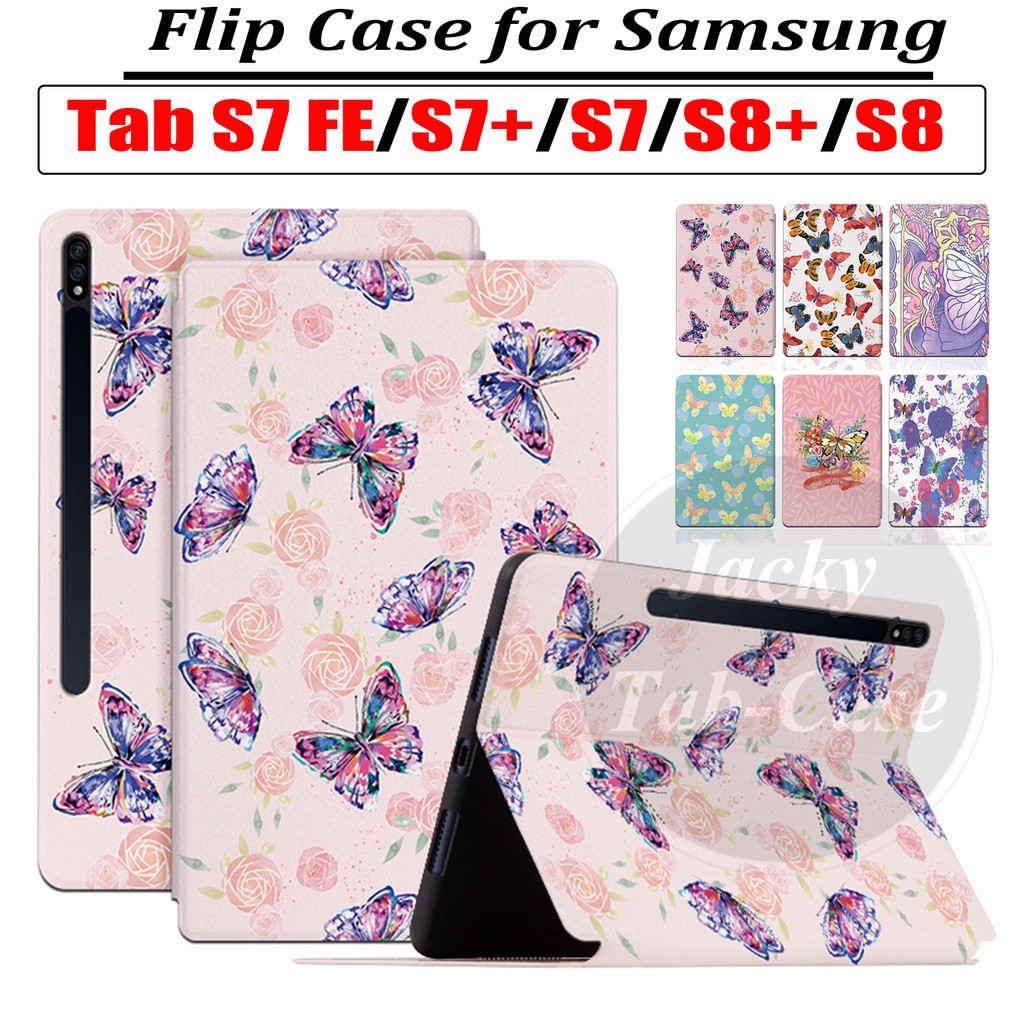 SAMSUNG สําหรับSamsung Galaxy Tab S9 S7 FE S9 + 5G S10+ S7 + S8 PLUSแท็บเล็ตWi-Fi 12.4 "11 "ฝาครอบผี