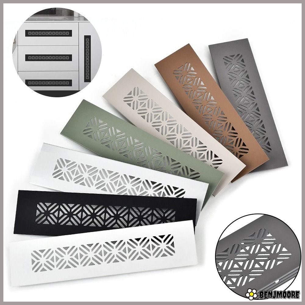 ฝาครอบช่องลม BENJMOORE,อลูมิเนียมสี่เหลี่ยมผืนผ้าช่องระบายอากาศตกแต่ง,ทนทาน Louver 50/80 ซม.กว้างตาข่ายระบายอากาศ Ventilator Grille ฝาครอบฮาร์ดแวร์เฟอร์นิเจอร์