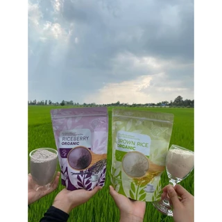 ข้าวกล้องจมูกข้าวไรซ์เบอร์รี่ Riceberry Organic ตราข้าวลุงประโยชน์ชาวนาไทย 500กรัมx2