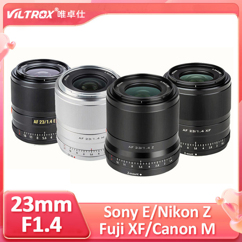 VILTROX 23mm F1.4 APS-C AF STM Auto Focus เลนส์รูรับแสงขนาดใหญ่สําหรับ Fuji Fujifilm X Sony E Nikon 