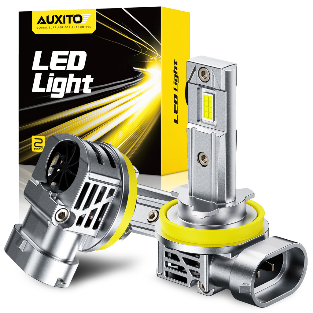 AUXITO 2PC ไฟหน้า M6S H11 LED 80W 18000LM H4 H1 H7 9005 HB3 9006 HB4 9012 H13 รถไฟ LED 6500K - รูปที่ 6
