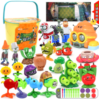 ชุดของเล่น Plants vs. Zombies ขนาดใหญ่ ชุดของขวัญกล่องใหญ่ ของขวัญสำหรับเด็กผู้ชาย ฟิกเกอร์ตุ๊กตา