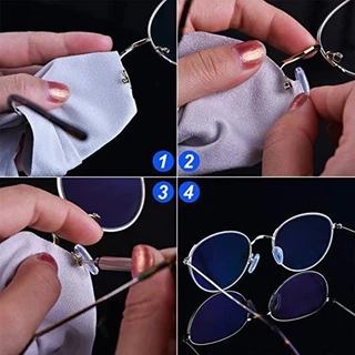 ชุดซ่อมแว่นตามืออาชีพพร้อมแผ่นรองจมูกและสกรู 20 ชิ้น, ไขควงสแตนเลสสําหรับแว่นตา/แว่นกันแดด, เคสใสแบบพกพา