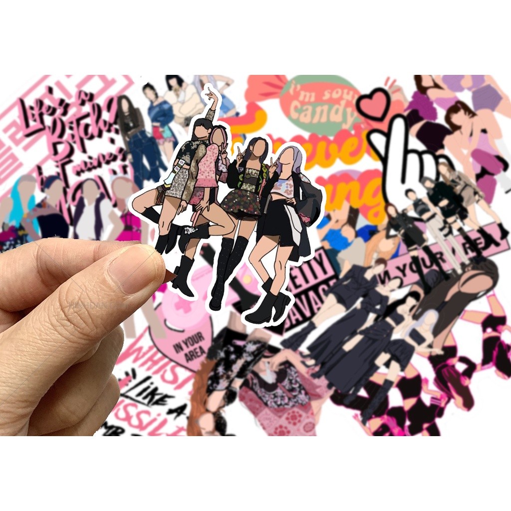 ชุด BLACKPINK, LISA, JISOO, ROSE, สติ๊กเกอร์ JENNIE, สติ๊กเกอร์ pvc, สติ๊กเกอร์แล็ปท็อป, สติ๊กเกอร์ห