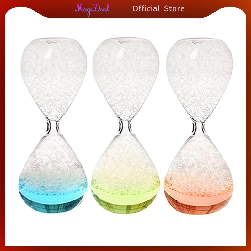 MagiDeal Dream Bubble Hourglass Glass Liquid Handmade Liquid Motion Timer Glass Construction Table D