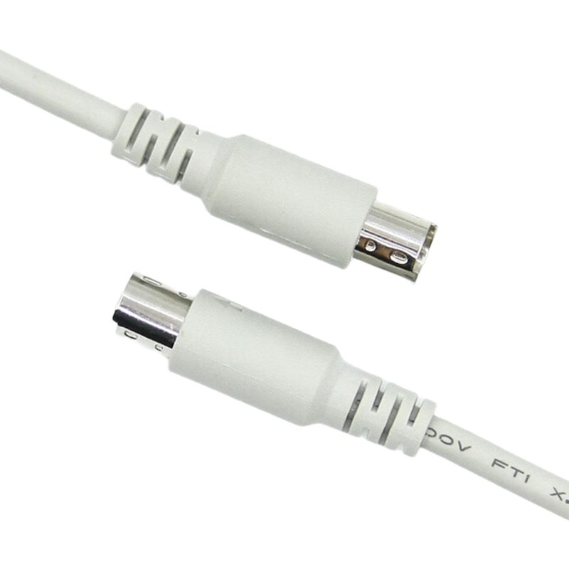 Moon Black 8Pin Male DIN Cable for Seamlessly Audios Transfer 8Pin Extension Cable