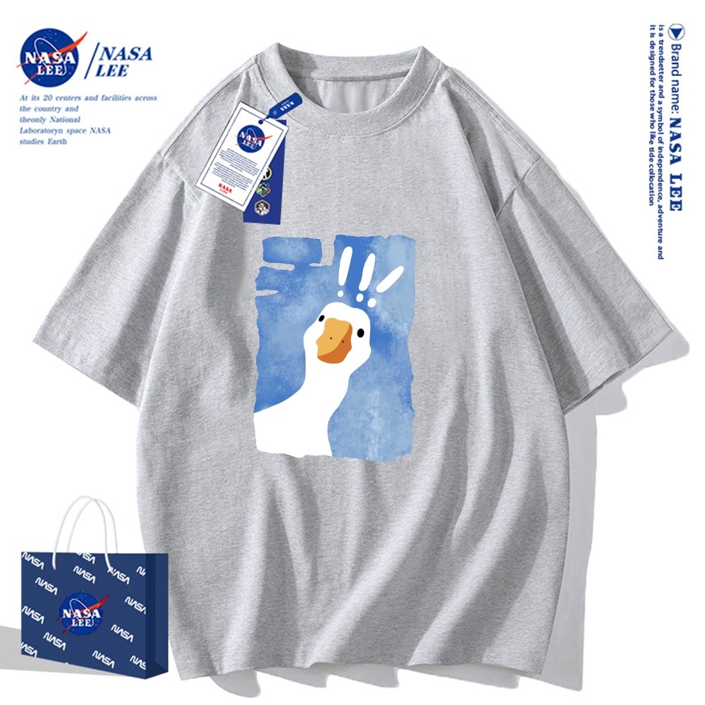 ผ้าฝ้าย 100% เหมาะสําหรับคนหนุ่มสาวลายปั๊มเป็ดน่ารัก