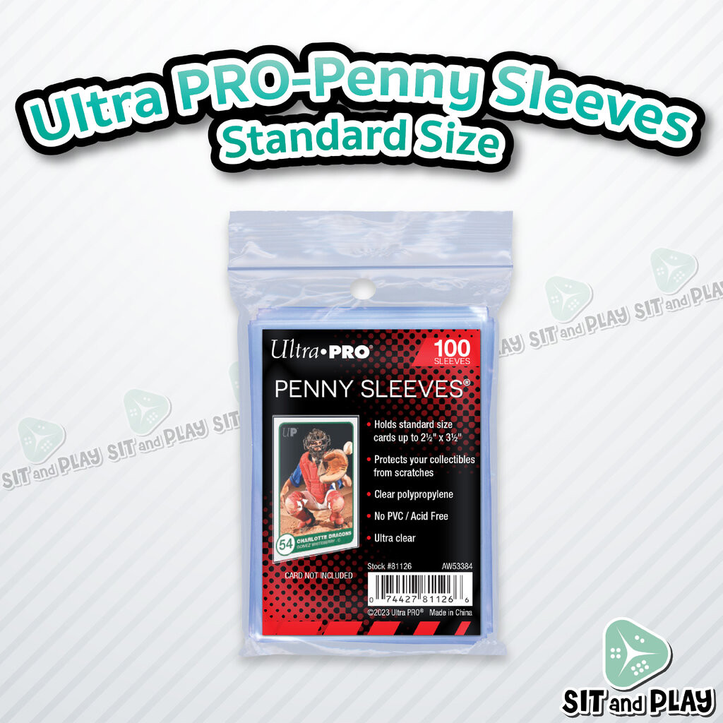 Ultra PRO - Soft Trading Card Penny Sleeves - Standard Size (ขนาดซอง 66 x 94 mm) เนื้อนิ่มลื่น ไม่ดูดโฮโลแกรม ซองใส่ก...