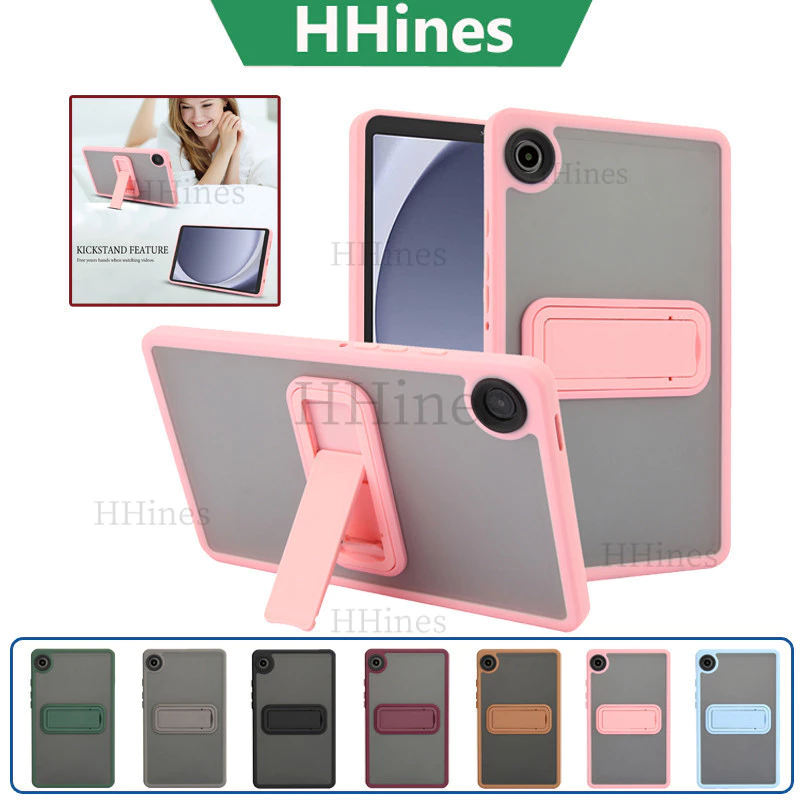 สําหรับ Samsung Galaxy Tab A9 8.7 นิ้ว SM-X110 X115 A9 + A9 Plus X210 X216B 11 Tab A8 10.5 SM-X200 Tab S6 Lite A7 Lite T220 Matt อะคริลิค Hard กลับแท็บเล็ตมือถือ Brack
