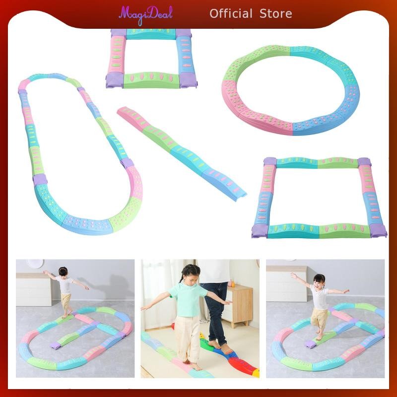 Magideal Stepping Stones สําหรับเด็ก หลายหลักสูตรอุปสรรคส่งเสริมการสมดุลกีฬาของเล่นประสานงานมอเตอร์ทักษะสําหรับการฝึกอบรม