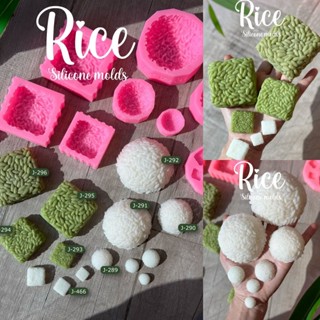 รวมแม่พิมพ์ ข้าว ทรงกลม ทรงสี่เหลี่ยม เม็ดสวยคมชัด